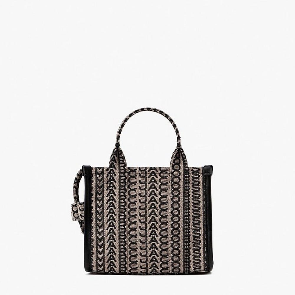 Marc Jacobs Monogram Tote Crossbody Bag Beige Multi - Picture 3 of 8